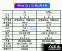 Apple iPhone XS Max和Apple iPhone XS[参数比较]